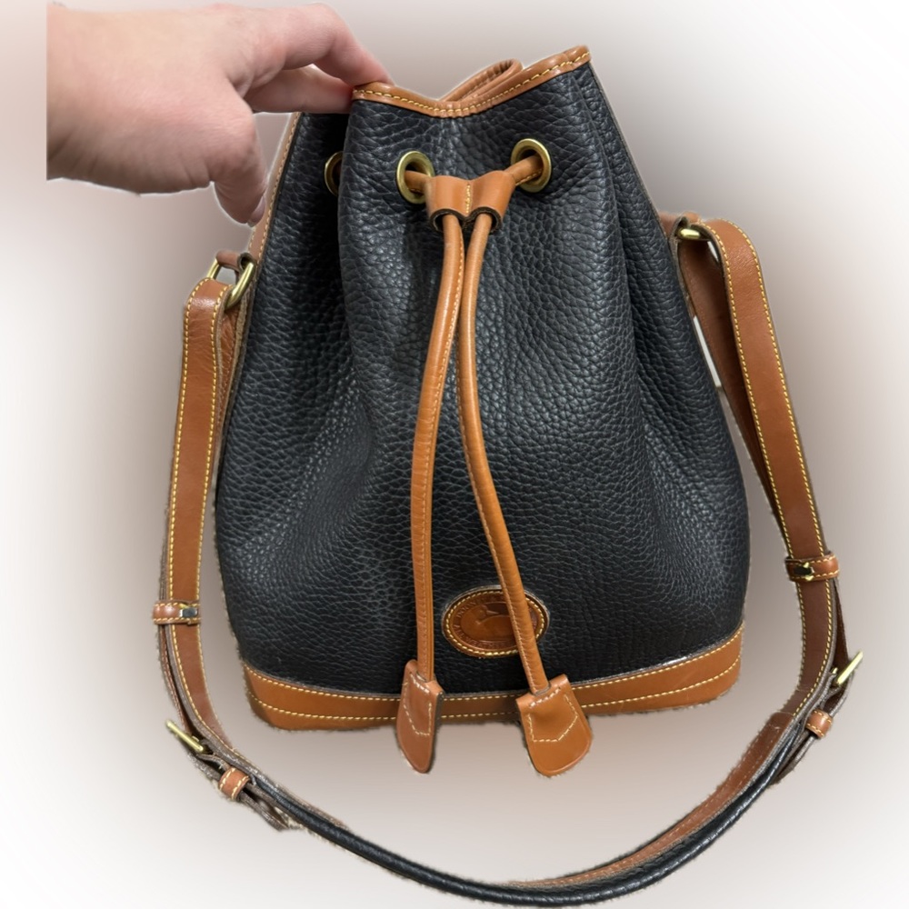 Dooney and Burke vintage bag pebbles leather
